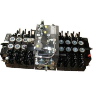 Directional control manifold for railway application