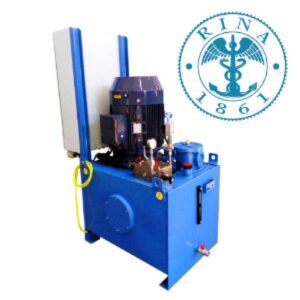 Powerpack for naval crane with certification "RINA"